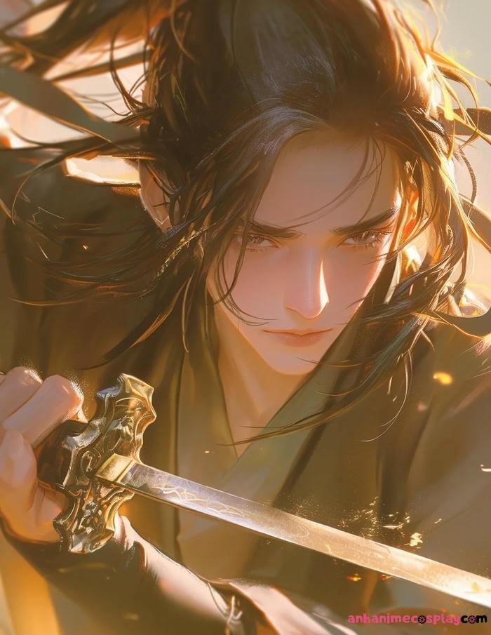 ảnh anime nam cầm kiếm katana 23